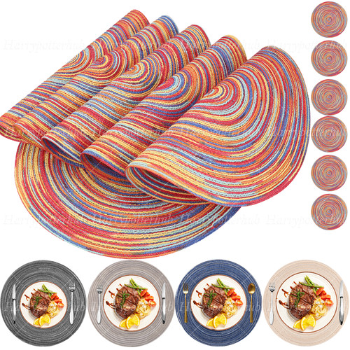 Set 12pcs round placemats - set, &
