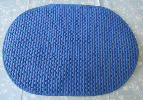 Large oval blue table - oval, place