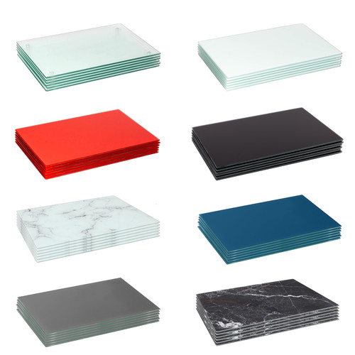 Rectangle glass placemats - 6x,