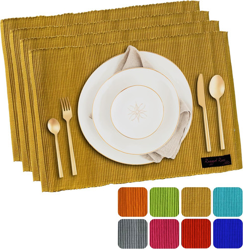 Set cotton placemats - of, 4