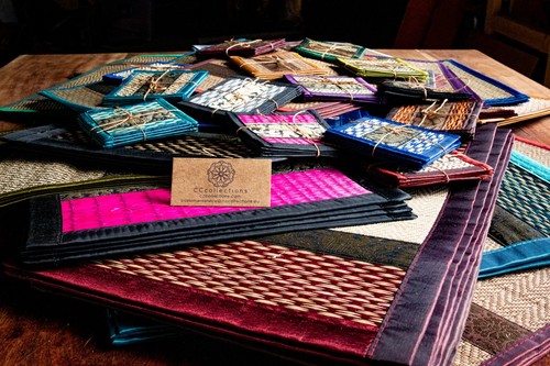 Cccollections hand woven table - hand-woven,