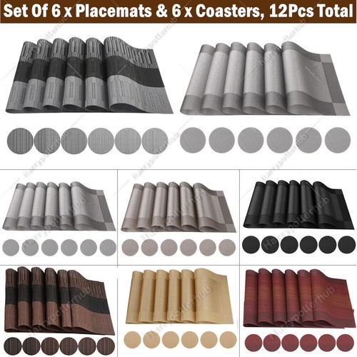 Set pvc place mats 6pcs - mats, &