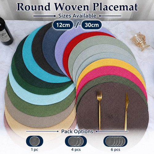 Woven table place mats large - woven,