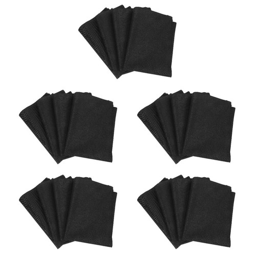 Reusable black linen placemats - reusable,