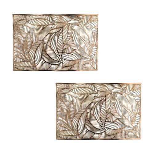 Set leaf placemats pvc - set,