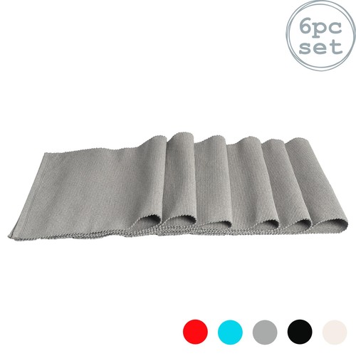 Ribbed cotton placemats 48 - placemats, x