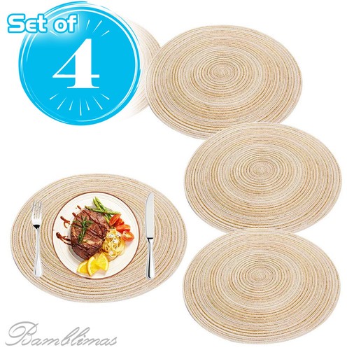 Set round woven cotton - round,