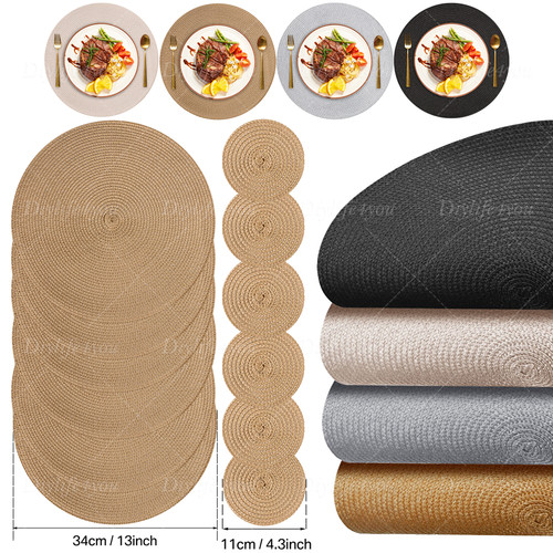 Set woven round - set, 12