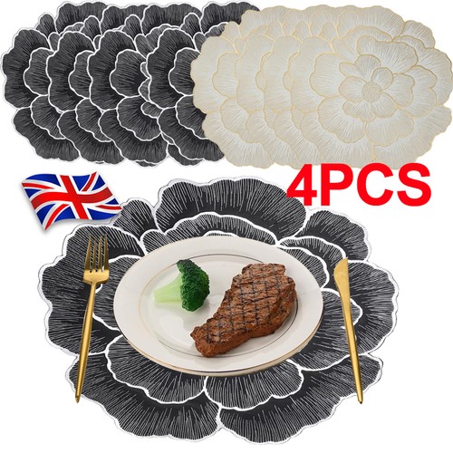 4pcs luxury flower - 4pcs, decor