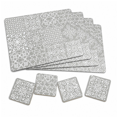 Geometric placemats coasters - placemats,