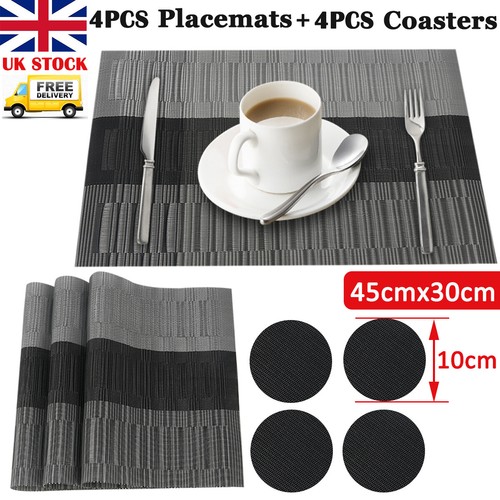 30cm pvc place mats and - 8x,