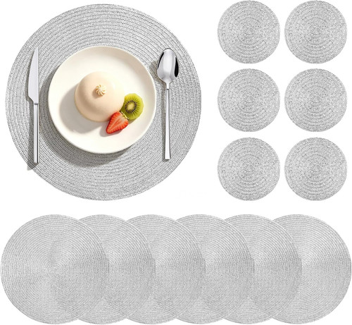 Round placemats table mats - round,