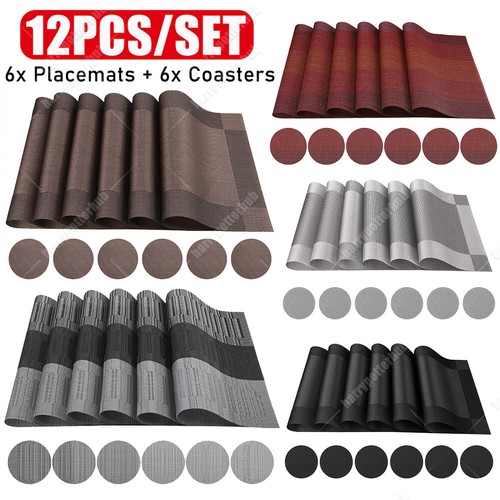 Set pvc place mats 6pcs - 6, &